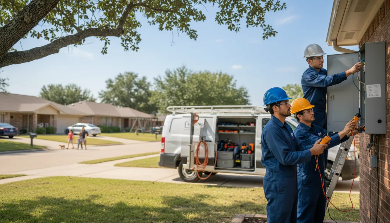 Certified electrician providing emergency electrical services in Ore City, TX